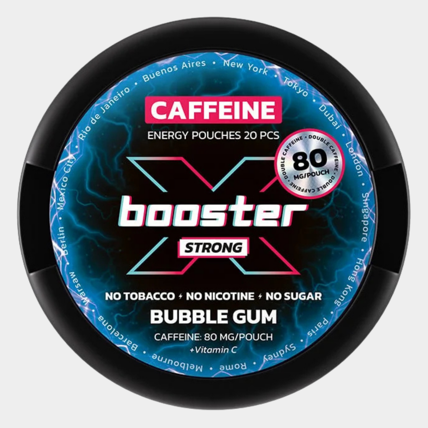 X-Booster Energy Pouches Bubble Gum (80mg)
